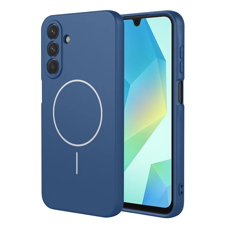 Magnetic Case For Samsung Galaxy A16 5G  /  A16 4G Anti Drop Soft TPU Phone Back Cover - Blue