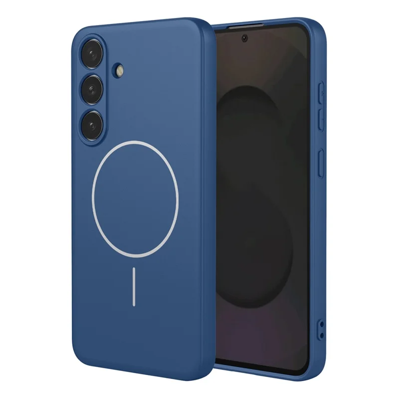 For Samsung Galaxy S25 FE Magnetic Case Anti Drop Soft TPU Phone Back Cover - Blue