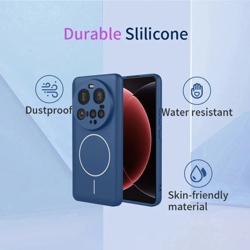 For Xiaomi 15 Ultra Magnetic Case Anti Drop Soft TPU Phone Back Cover - Blue