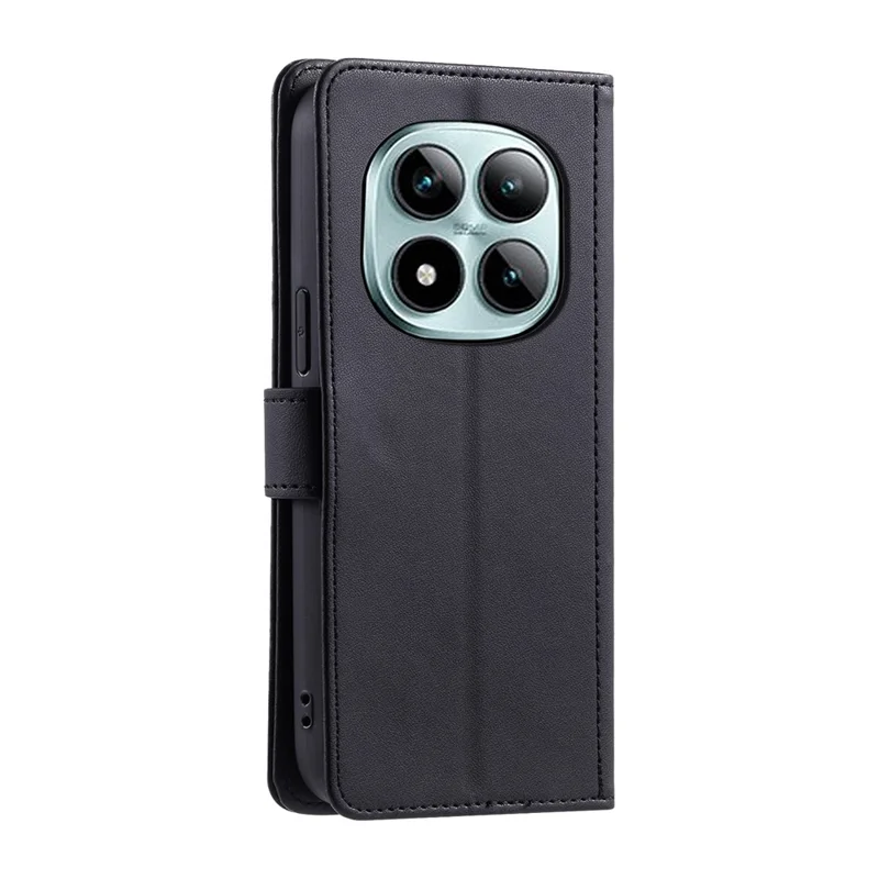 For Xiaomi Redmi Note 15 Pro 5G (Global) Case Wallet Rhombus Grid PU Leather Phone Cover with Shoulder Strap  /  Wrist Strap - Black