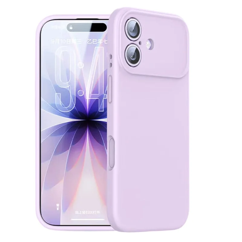 SMARTDEVIL For iPhone 17 Magnetic Case Liquid Silicone PC Shockproof Phone Back Cover Compatible with MagSafe - Purple