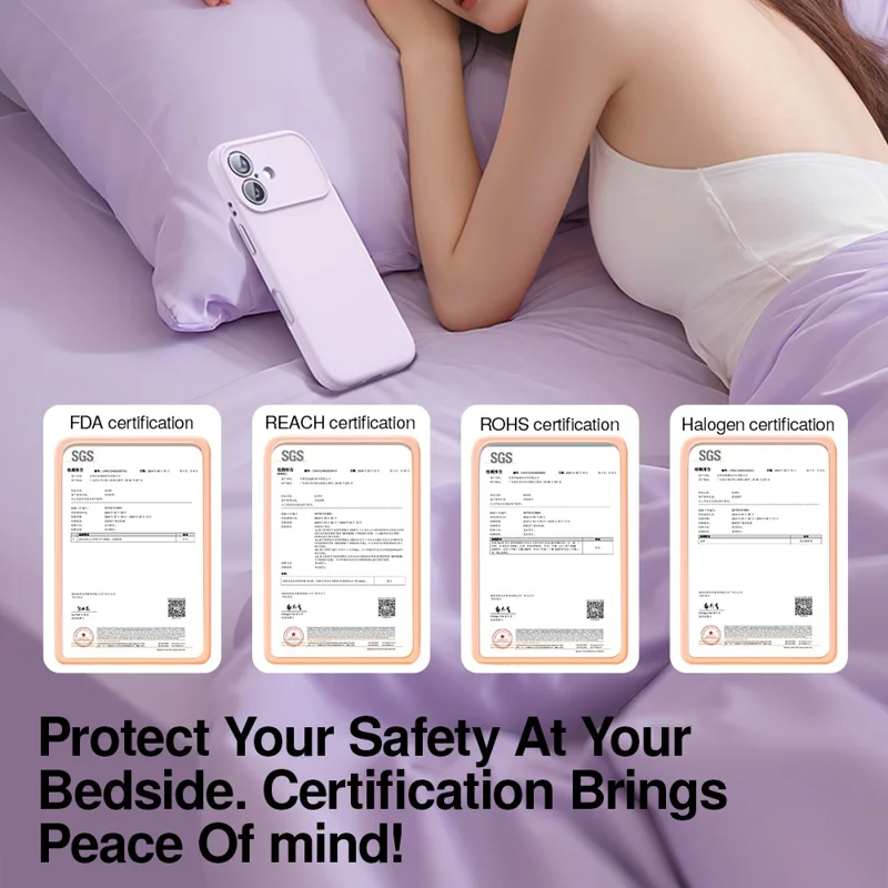 SMARTDEVIL For iPhone 17 Magnetic Case Liquid Silicone PC Shockproof Phone Back Cover Compatible with MagSafe - Purple