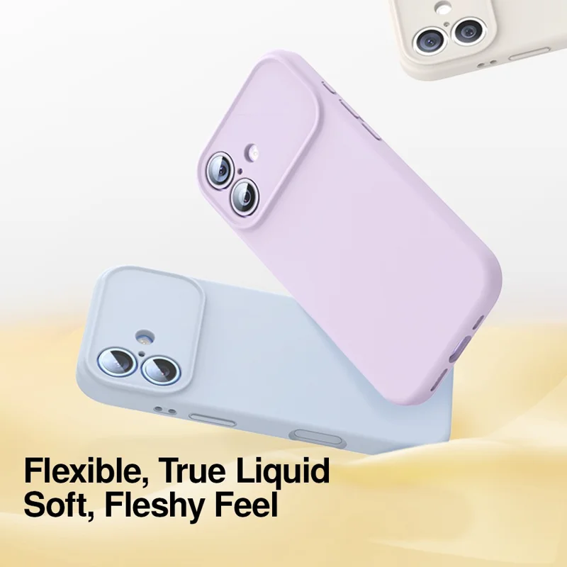 SMARTDEVIL For iPhone 17 Magnetic Case Liquid Silicone PC Shockproof Phone Back Cover Compatible with MagSafe - Black