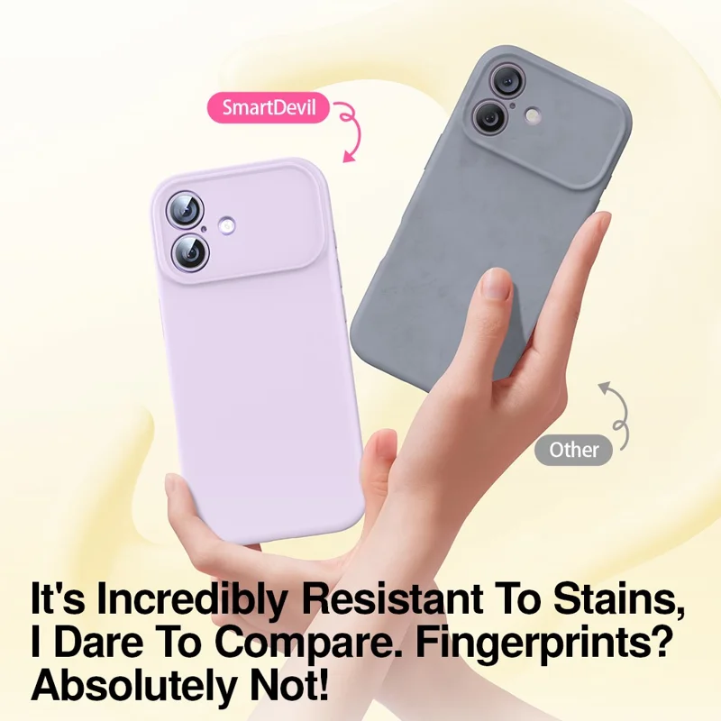 SMARTDEVIL For iPhone 17 Magnetic Case Liquid Silicone PC Shockproof Phone Back Cover Compatible with MagSafe - Black