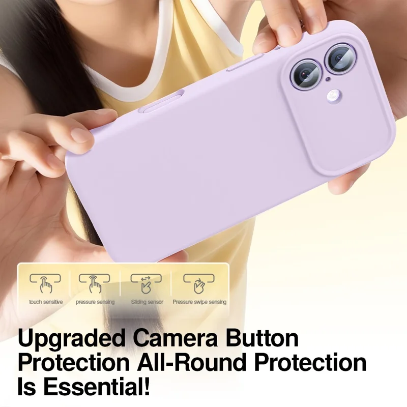 SMARTDEVIL For iPhone 17 Magnetic Case Liquid Silicone PC Shockproof Phone Back Cover Compatible with MagSafe - Black