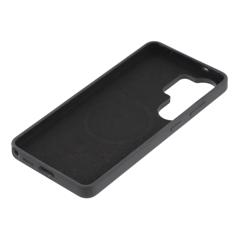 YOUNGKIT Morandi Series For Samsung Galaxy S26 Ultra Magnetic Case Liquid Silicone PC Phone Cover - Black