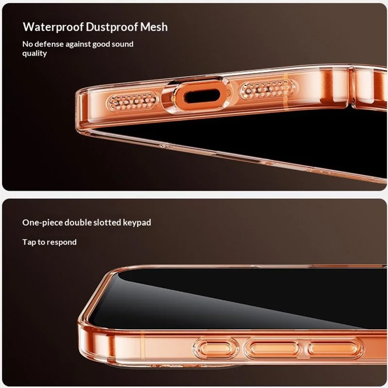 SMARTDEVIL For iPhone 17 Magnetic Case PC Clear Phone Back Cover Compatible with MagSafe - Transparent