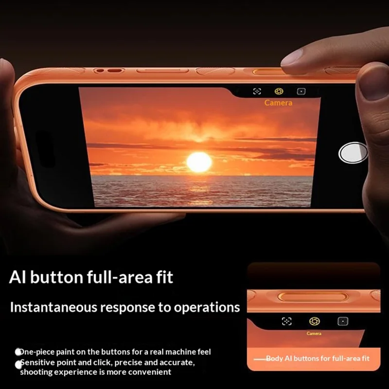 SMARTDEVIL For iPhone 17 Pro Case Stress Relief Rotating Kickstand TPU PC Magnetic Phone Cover Compatible with MagSafe - Orange