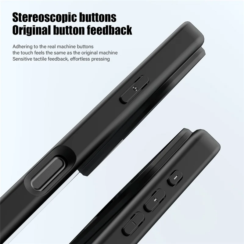 For iPhone 17 Pro Max Case Shockproof Slim Hard PC+Soft TPU Phone Cover - Black