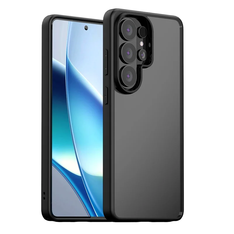 For Samsung Galaxy S26 Ultra Case Shockproof Slim Hard PC+Soft TPU Phone Cover - Black