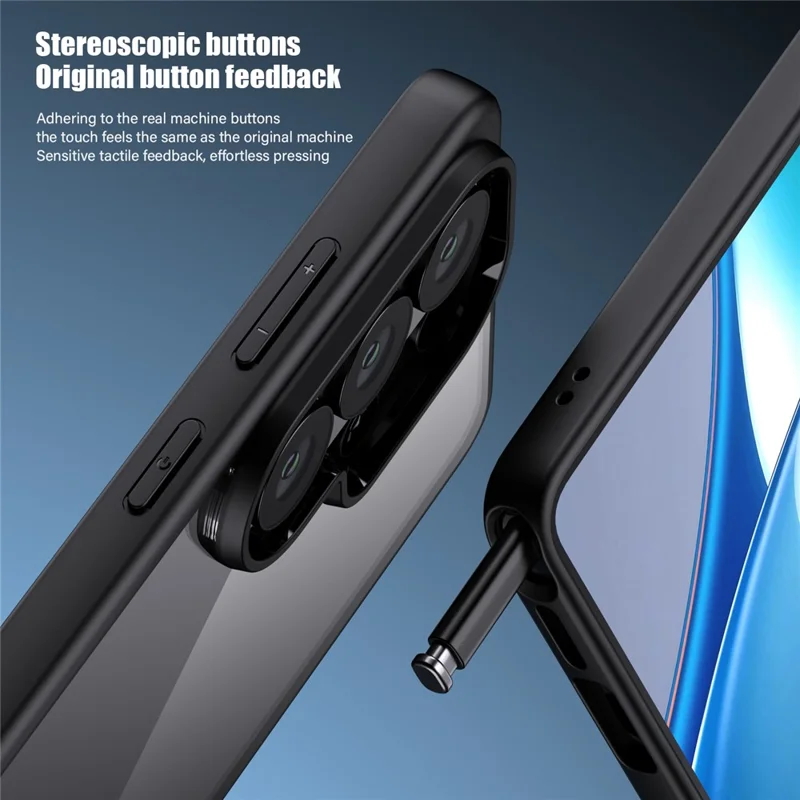 For Samsung Galaxy S26 Ultra Case Shockproof Slim Hard PC+Soft TPU Phone Cover - Black