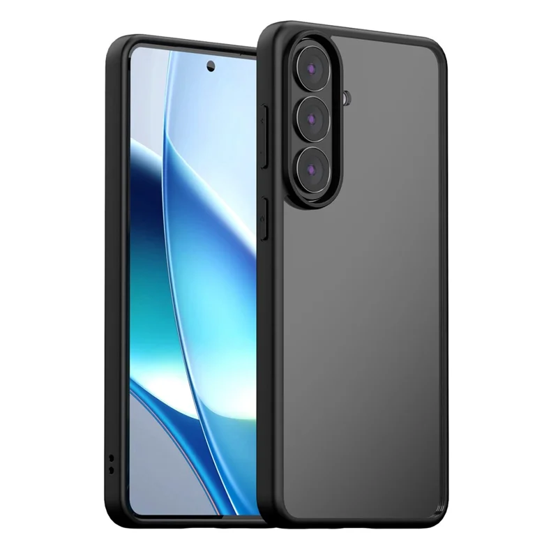 For Samsung Galaxy S26+ Case Shockproof Slim Hard PC+Soft TPU Phone Cover - Black
