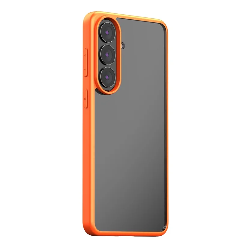 For Samsung Galaxy S26 Case Shockproof Slim Hard PC+Soft TPU Phone Cover - Orange