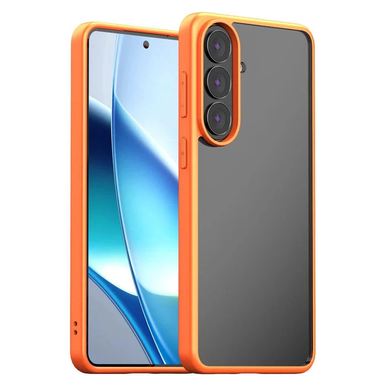 For Samsung Galaxy S26 Case Shockproof Slim Hard PC+Soft TPU Phone Cover - Orange