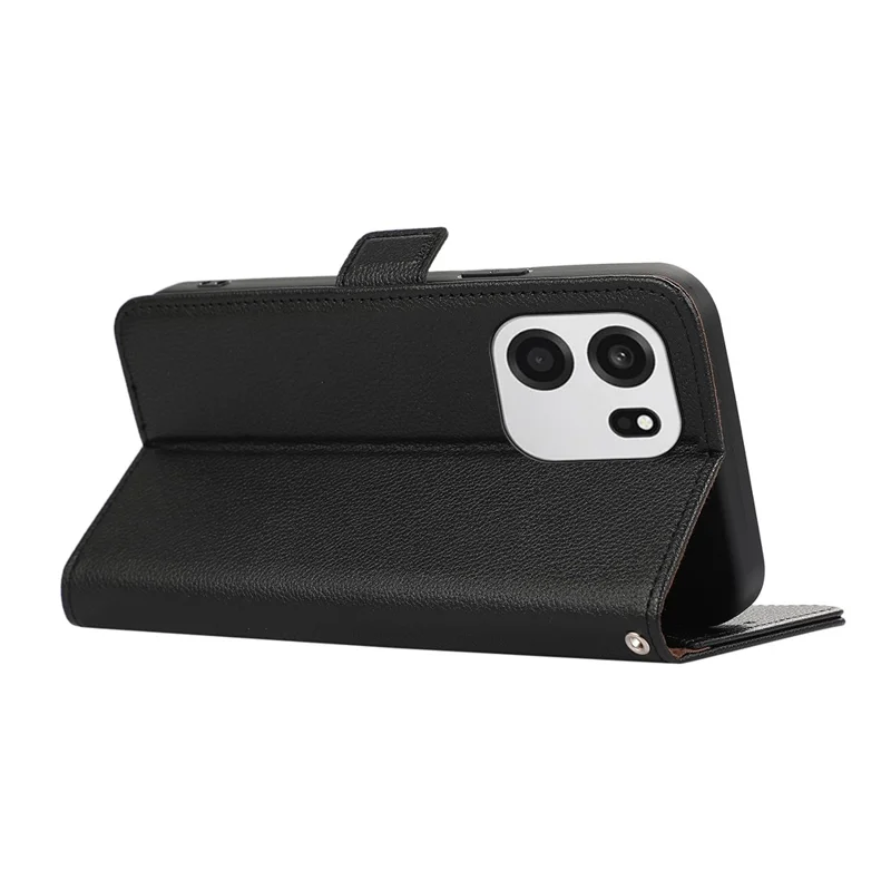 ABEEL For OnePlus Turbo 6 5G  /  6V 5G Case Litchi Texture Leather RFID Blocking Phone Cover - Black