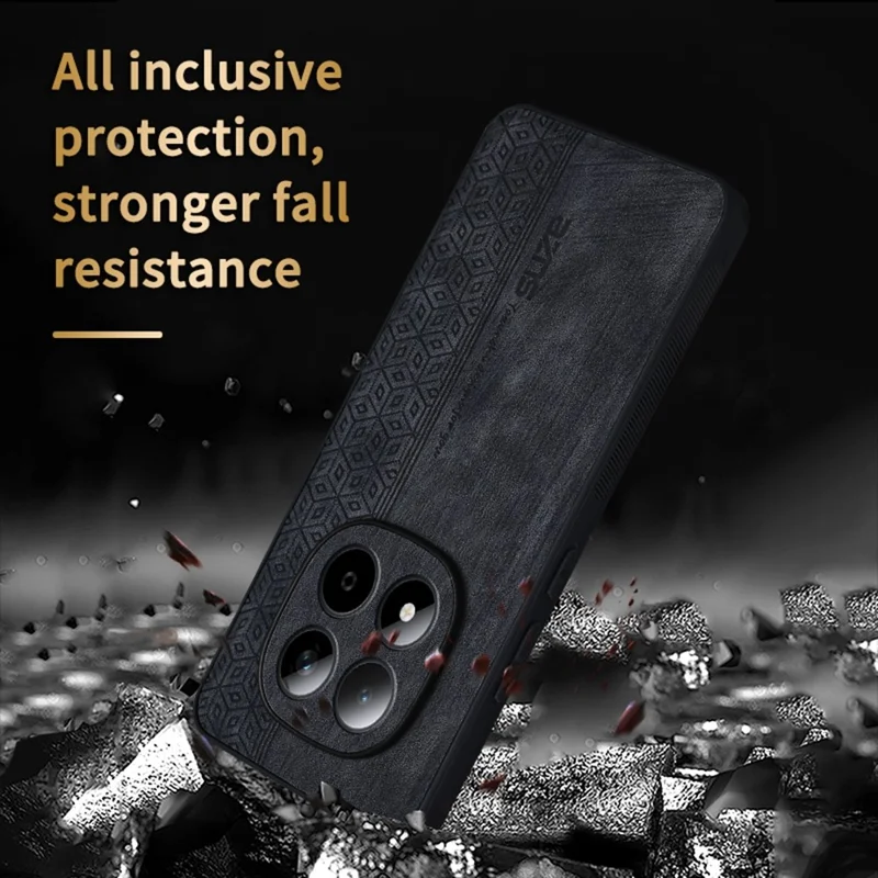 AZNS til Xiaomi Redmi Note 15 Pro 4G (Global) Taske i PU-læder med TPU-beskyttelsesdækkende Telefonbeskyttelse - Brun