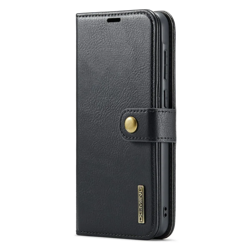DG.MING for Samsung Galaxy A37 5G Case Detachable Wallet Stand Split Leather Phone Cover - Black