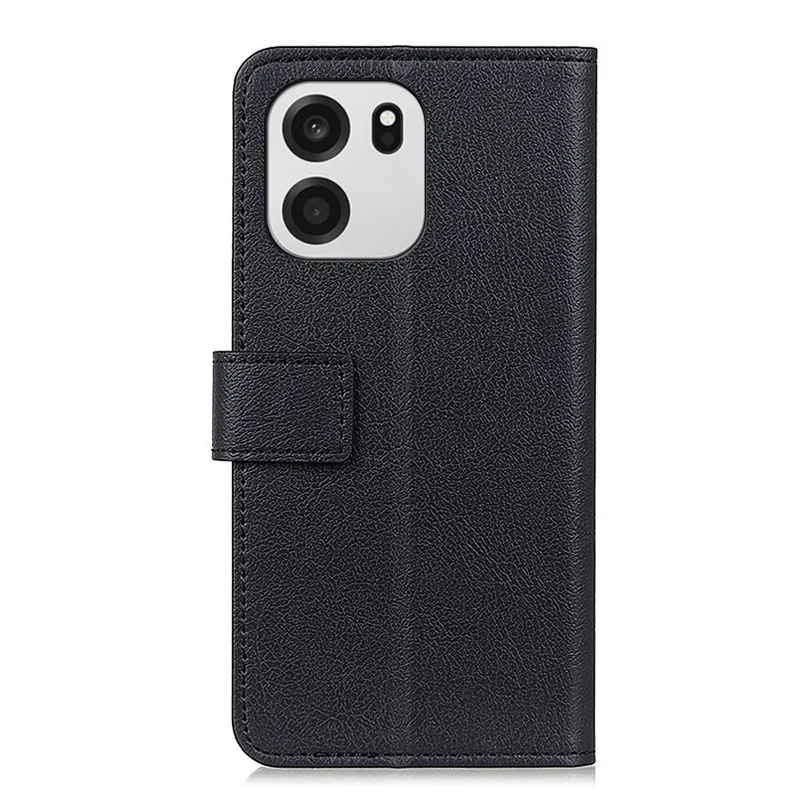 Futerał do OnePlus Turbo 6 5G / 6V 5G z kieszenią na kartę, podstawką i skórą PU - Czarny