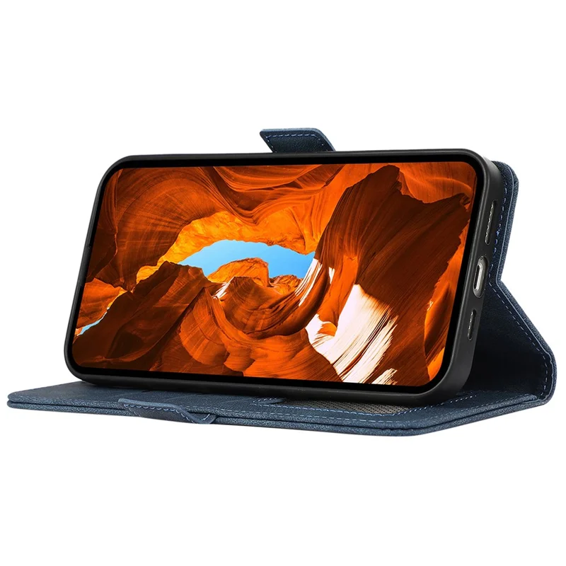 ABEEL PU Leather Case For Honor X7d 5G  /  X7d 4G  /  400 Smart 4G  /  400 Smart 5G Folio Stand View RFID Blocking Phone Cover - Blue