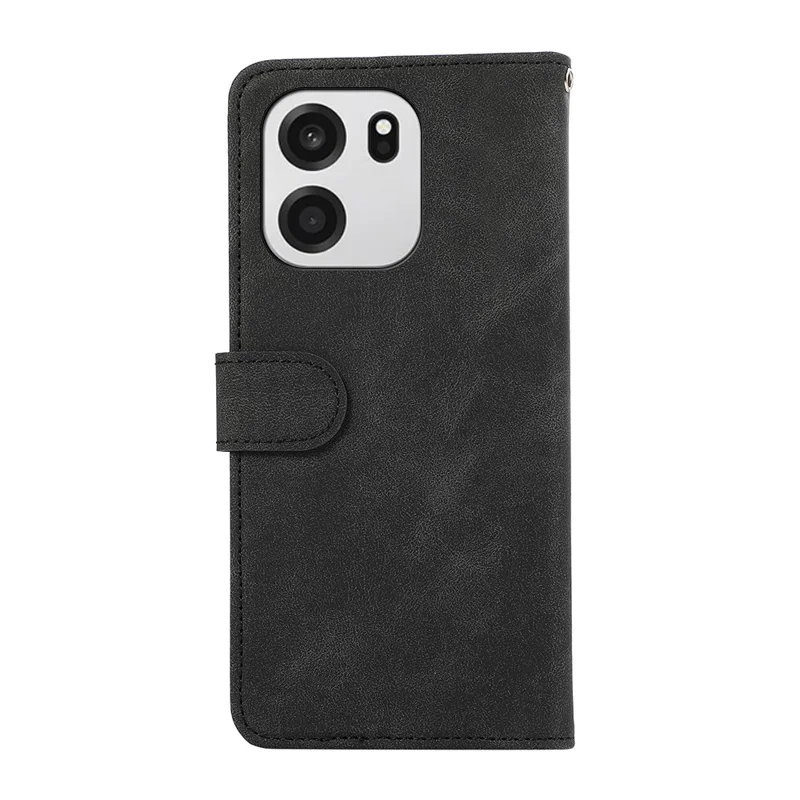 ABEEL For OnePlus Turbo 6 5G  /  6V 5G Case Color Splicing Leather Flip Phone Cover RFID Blocking - Black