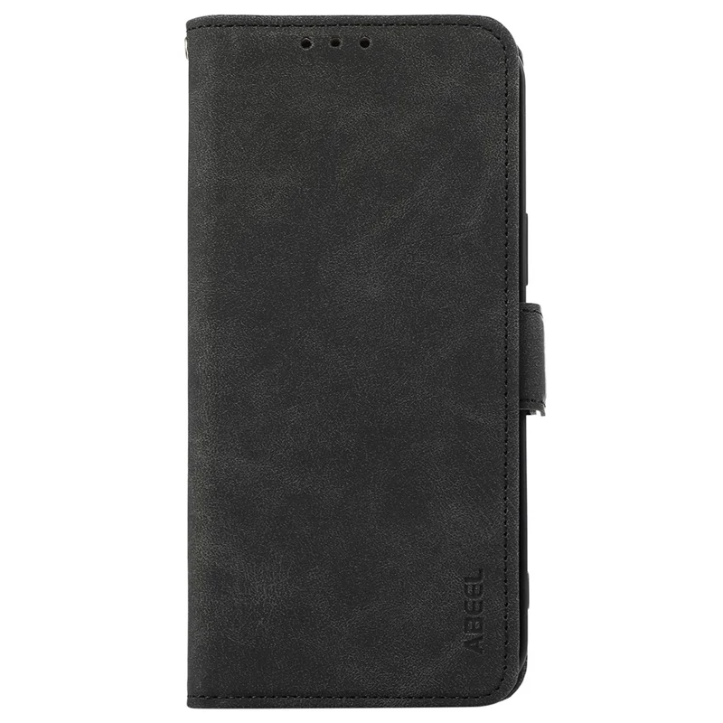 ABEEL For OnePlus Turbo 6 5G  /  6V 5G Case PU Leather Folio Stand View RFID Blocking Phone Cover - Black