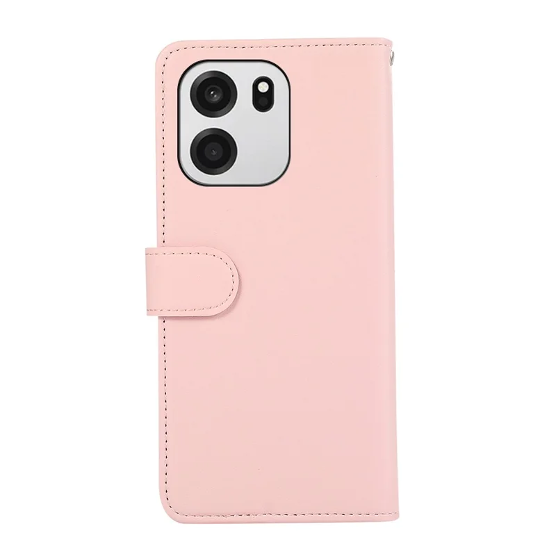 Voor OnePlus Turbo 6 5G / 6V 5G Hoesje met RFID-blokkering Flip Leren Telefoonhoes - Roze