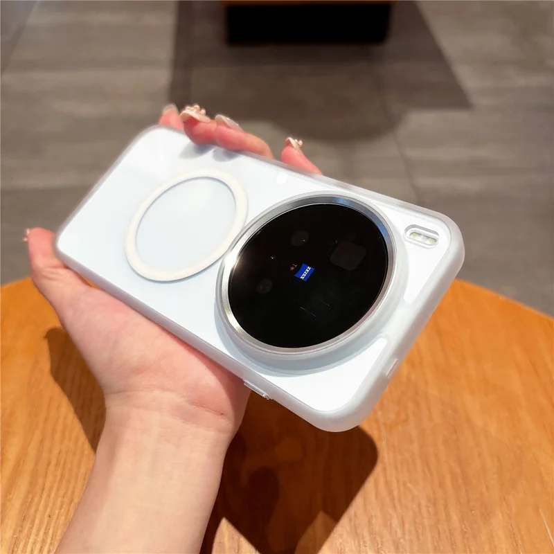 For vivo X300 5G Magnetic Case Anti-Drop TPU + PC Phone Cover - White