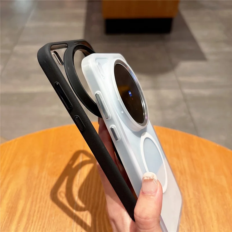 For vivo X300 5G Magnetic Case Anti-Drop TPU + PC Phone Cover - White