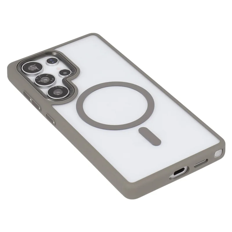 For Samsung Galaxy S26 Ultra Magnetic Case Anti-Drop TPU + PC Phone Cover - Grey