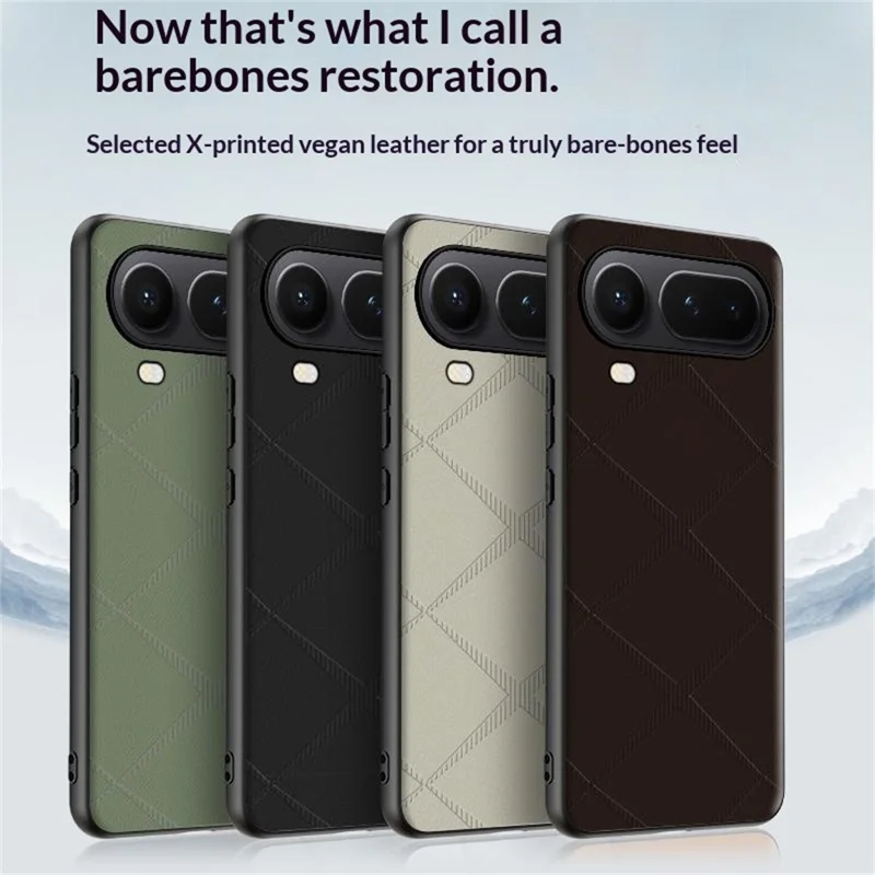 For Honor Magic8 Pro Air 5G Case X-Patterned TPU PU Leather PC Anti-Drop Phone Cover - Green