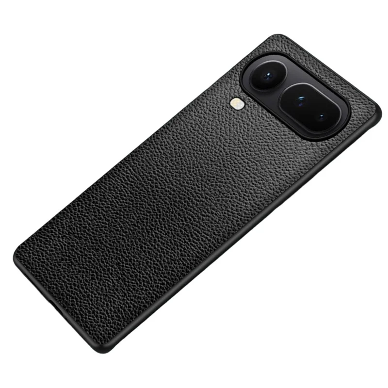 For Honor Magic8 Pro Air 5G Case Litchi Texture PU Leather Coated PC + TPU Protective Phone Back Cover - Black