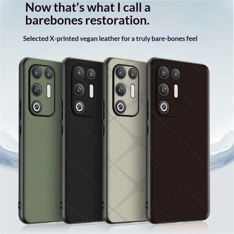 For ZTE nubia RedMagic 11 Air 5G Case X-Patterned TPU PU Leather PC Anti-Drop Phone Cover - Green