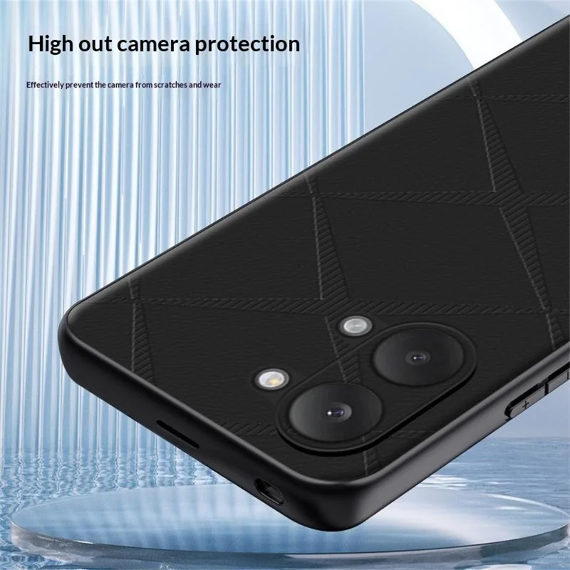 For Xiaomi Redmi Turbo 5 Max 5G Case X-Patterned TPU PU Leather PC Anti-Drop Phone Cover - Green