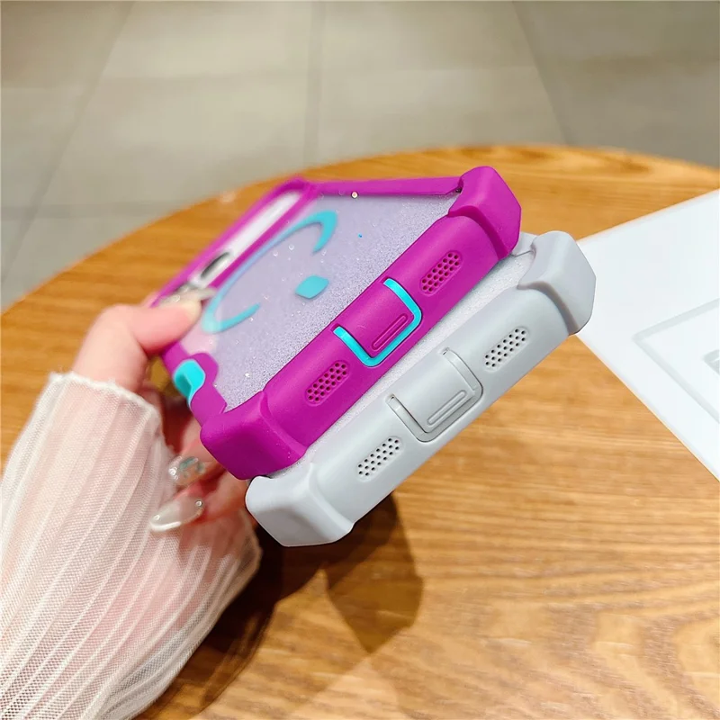 For iPhone 17 Pro Magnetic Case Detachable 2 in 1 Glitter TPU + PC Shockproof Phone Back Cover Compatible with MagSafe - Black