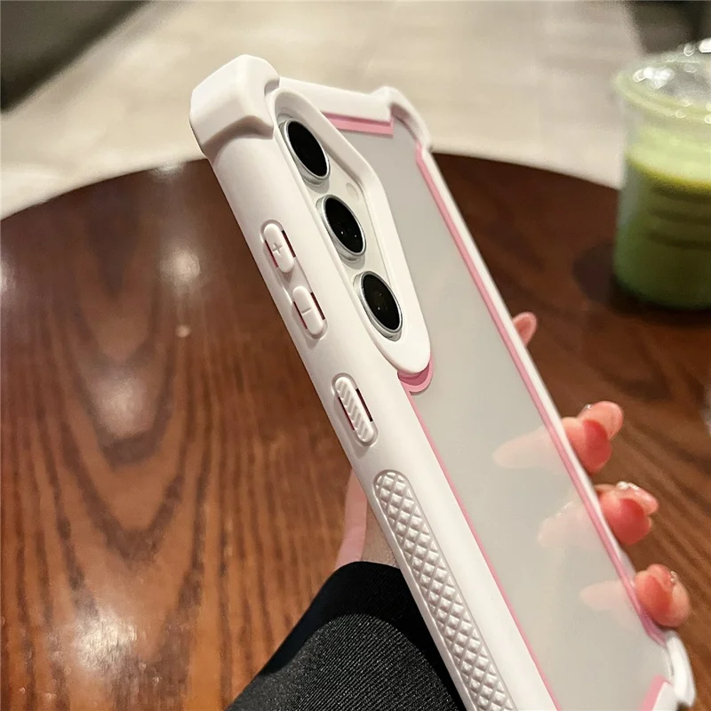 For Samsung Galaxy S26 Case Clear Detachable 2 in 1 Shockproof TPU + PC Phone Back Cover - Pink