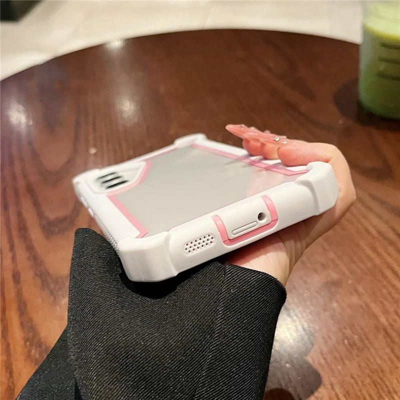 For Samsung Galaxy S26 Case Clear Detachable 2 in 1 Shockproof TPU + PC Phone Back Cover - Pink