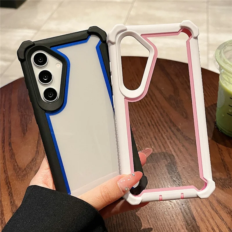 For Samsung Galaxy S26+ Case Clear Detachable 2 in 1 Shockproof TPU + PC Phone Back Cover - Pink