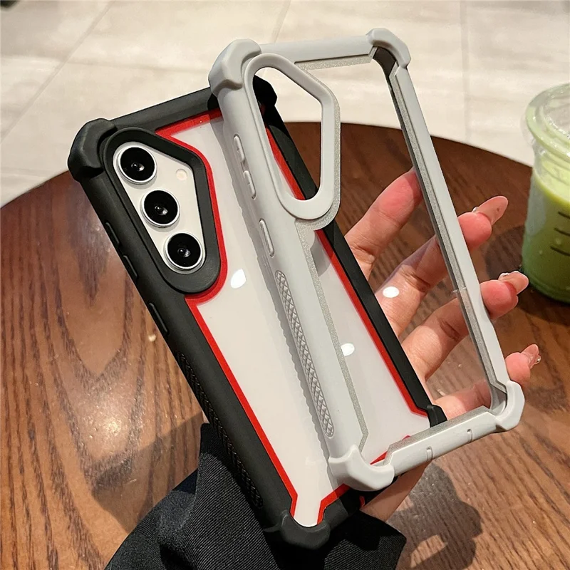 For Samsung Galaxy S26+ Case Clear Detachable 2 in 1 Shockproof TPU + PC Phone Back Cover - Pink