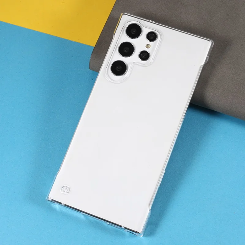 For Samsung Galaxy S26 Ultra Case Frameless Hard PC Phone Cover Large Cutouts - Transparent