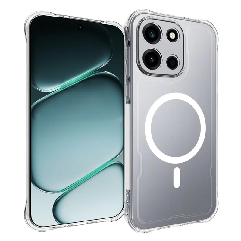 Bulk Purchasing For OnePlus Turbo 6 5G Magnetic Case TPU Anti-drop Phone Back Cover - Transparent