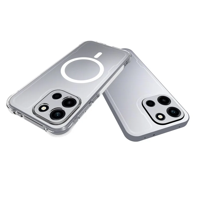 Bulk Purchasing For OnePlus Turbo 6 5G Magnetic Case TPU Anti-drop Phone Back Cover - Transparent