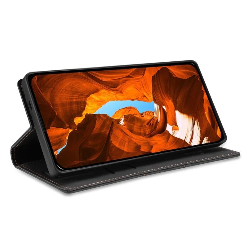 For Xiaomi Redmi Note 15 Pro+ 5G (Global)  /  Poco M8 Pro 5G Wallet Case Magnetic Closing Leather Phone Cover - Black