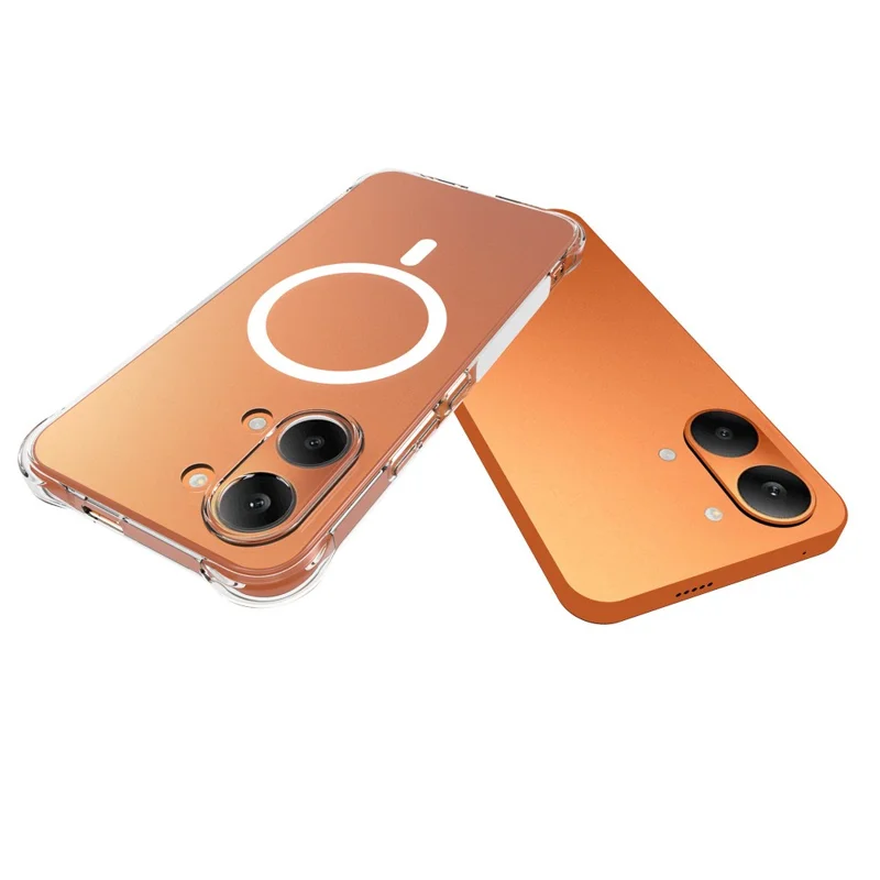 Bulk Purchasing For Xiaomi Redmi Turbo 5 Max 5G Magnetic Case TPU Anti-drop Phone Back Cover - Transparent