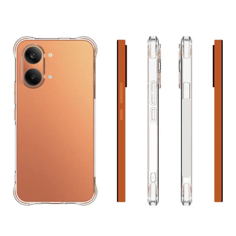 For Xiaomi Redmi Turbo 5 Max 5G TPU Case Non Slip Anti Drop Phone Cover - Transparent