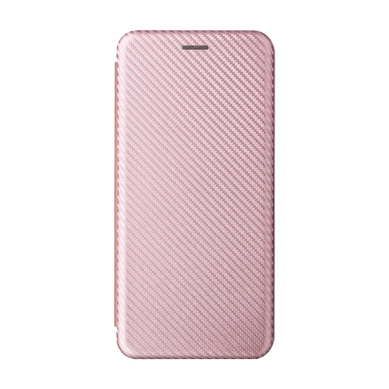 For Xiaomi Redmi Note 15 Pro+ 5G (Global)  /  Poco M8 Pro 5G Case Carbon Fiber Texture Drop-Proof PU Leather Phone Cover - Rose Gold