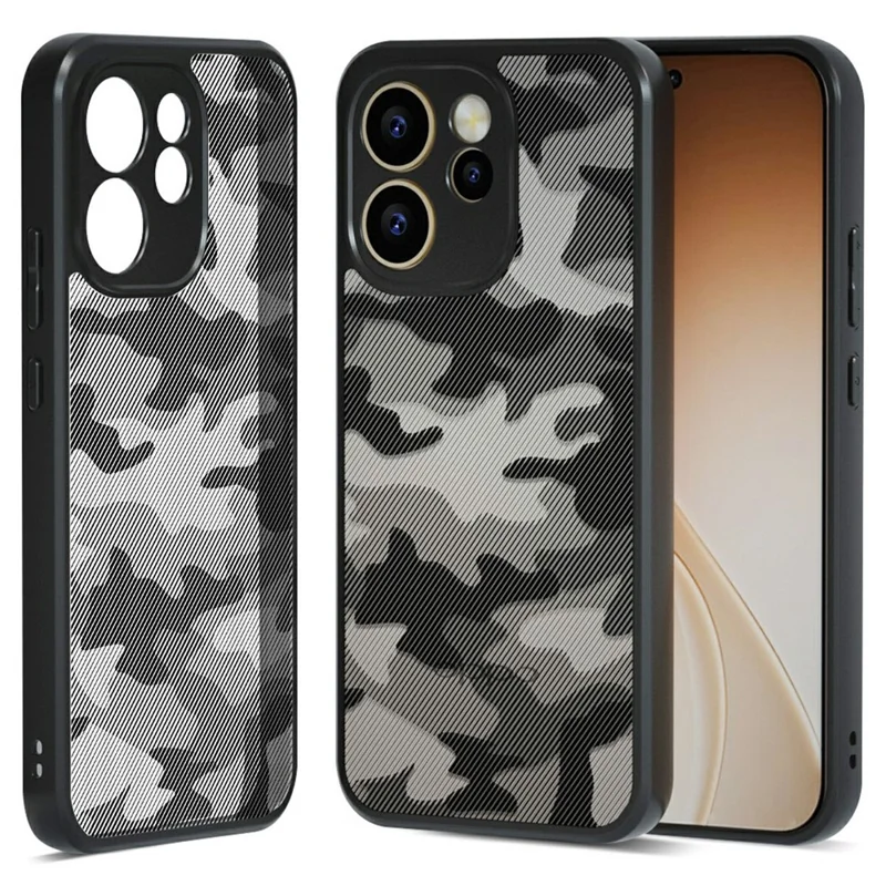 IBMRS For Oppo Reno15 F 5G Case Soft TPU Frame Hard PC Back Anti-Fall Phone Cover - Artistic Camouflage