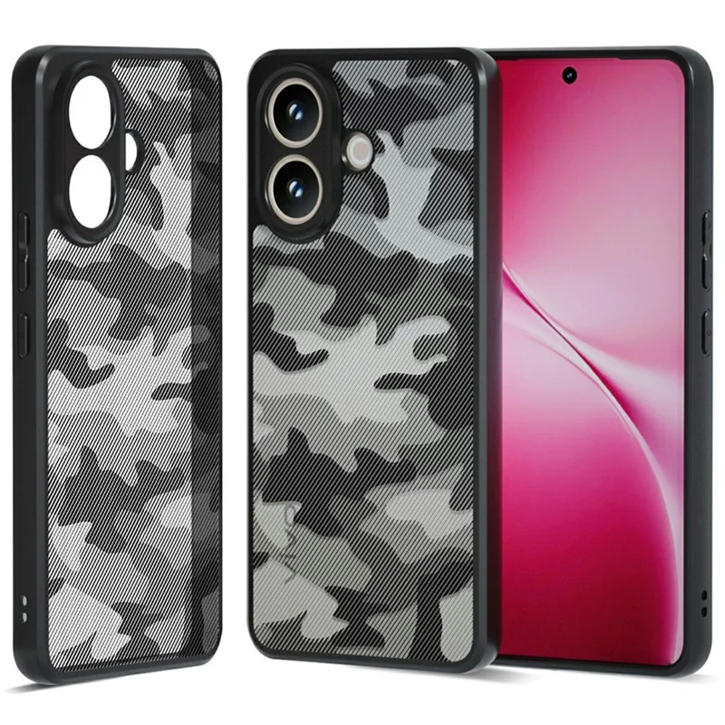 IBMRS Phone Case For vivo V60 Lite 4G  /  5G Soft TPU Frame Hard PC Back Anti-Fall Phone Cover - Artistic Camouflage
