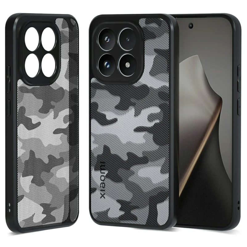 IBMRS For Xiaomi 15T Case Soft TPU Frame Hard PC Back Anti-Fall Phone Cover - Artistic Camouflage