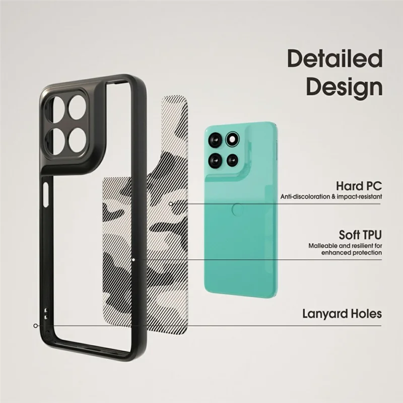 IBMRS For Motorola Edge 70 5G Case Soft TPU Frame Hard PC Back Anti-Fall Phone Cover - Artistic Camouflage