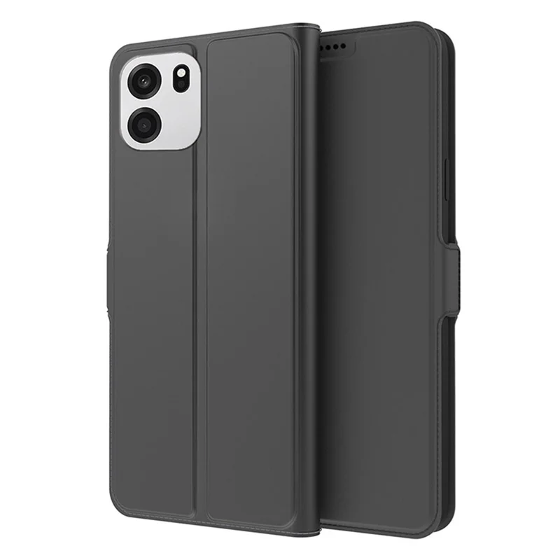 For OnePlus Turbo 6V 5G Case Shockproof TPU Inner Shell Leather Phone Cover Card Slot - Black